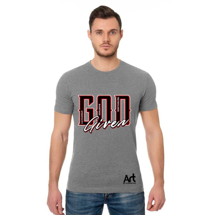 GOD GIVEN SHORT SLEEVE TEE for wholesale by Art by Forgrand