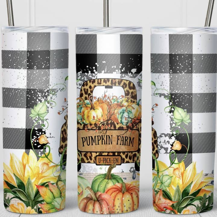 Gobelet Pumpkin Patch Truck pour la vente par Totally Tumblers LLC