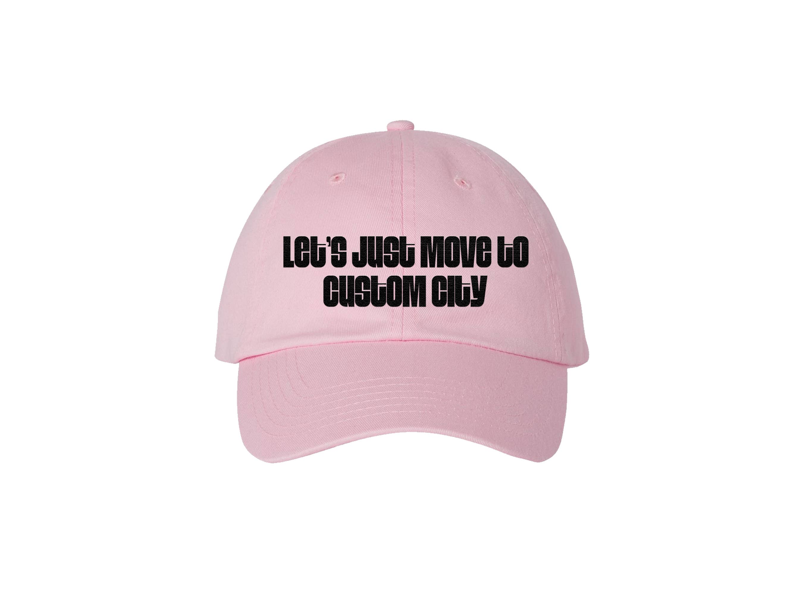 Calm Down Caren – wholesale Baseball cap – Unisex – Let's Just Move To CUSTOM CITY - Embroidered Dad Hat1