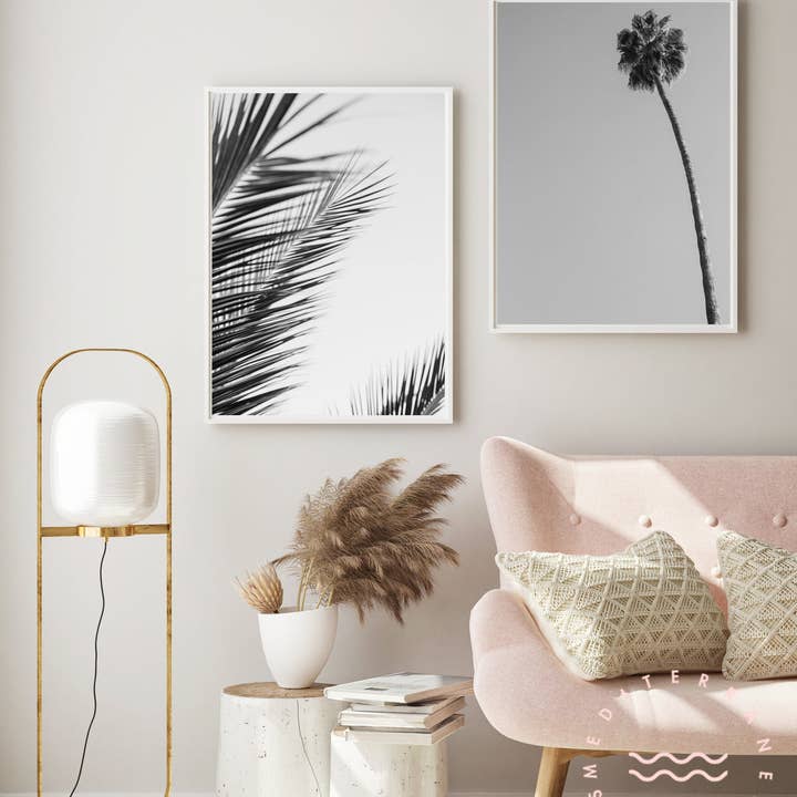 Conjunto de Galería enmarcada de Palmas Minimalistas para venta al por mayor de Mediterranean Prints