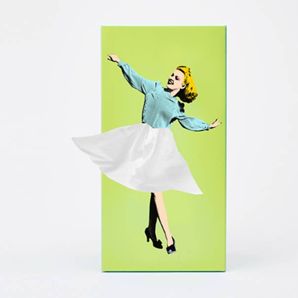 Tissue Up Girl - Caixa de Lenços Verde por atacado de Spextrum