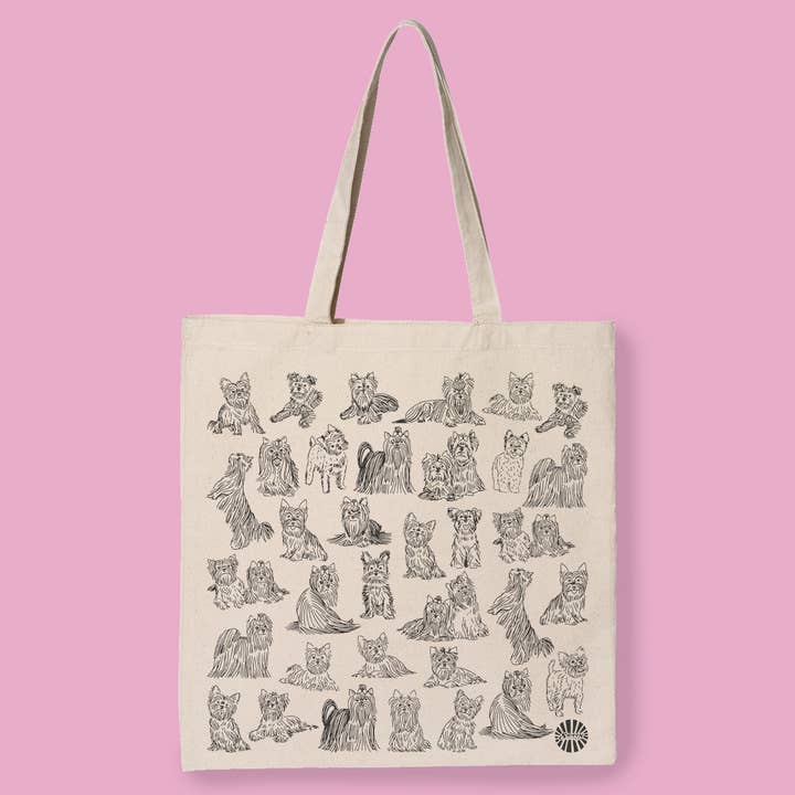 Sween Shop – Großhandel Tragetasche – Unisex – Yorkshire Terrier Yorkie Canvas Tragetasche für Haustier Hund Geschenk1