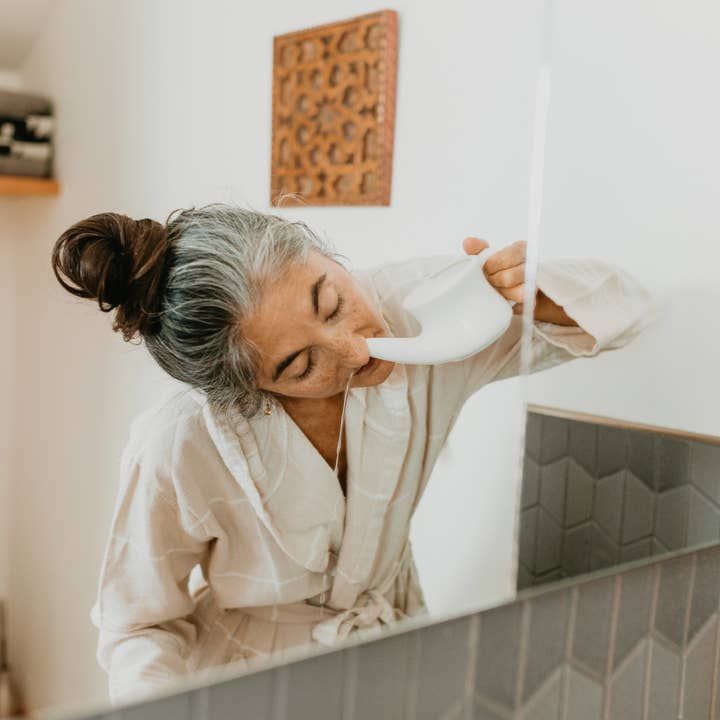 PAAVANI Ayurveda - Wholesale Nasal Care - Ceramic Neti Pot | Nasal Cleansing Tool for Sinus Health4