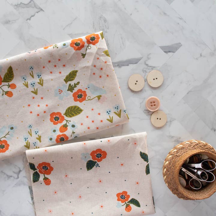 Birch Fabrics - Wholesale Fabric - Feathered Friends Natural Linen/Cotton5