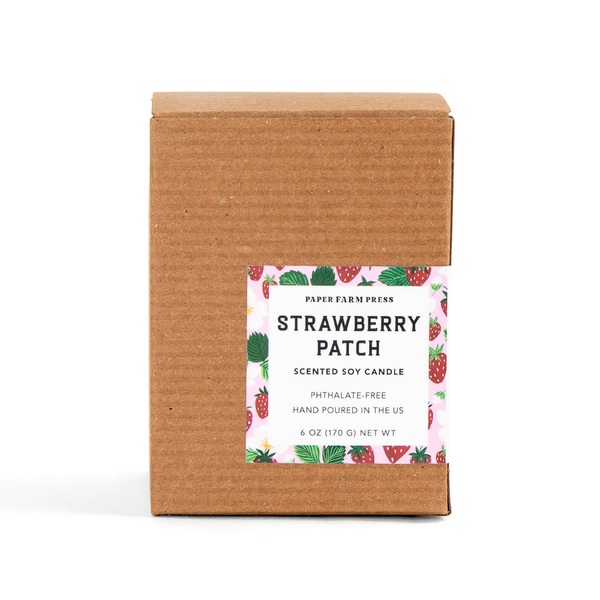 Paper Farm Press - Wholesale Jar/Filled Candle - Strawberry Patch Scented Soy Hand-Poured Candle8