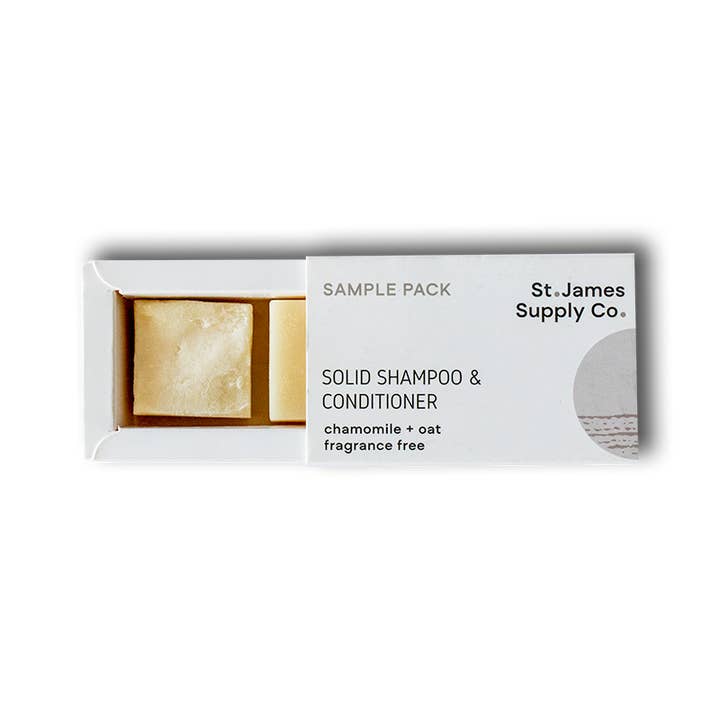 St. James Supply Co. - Wholesale Shampoo puck/solid shampoo - Sample Pack- Scent Free