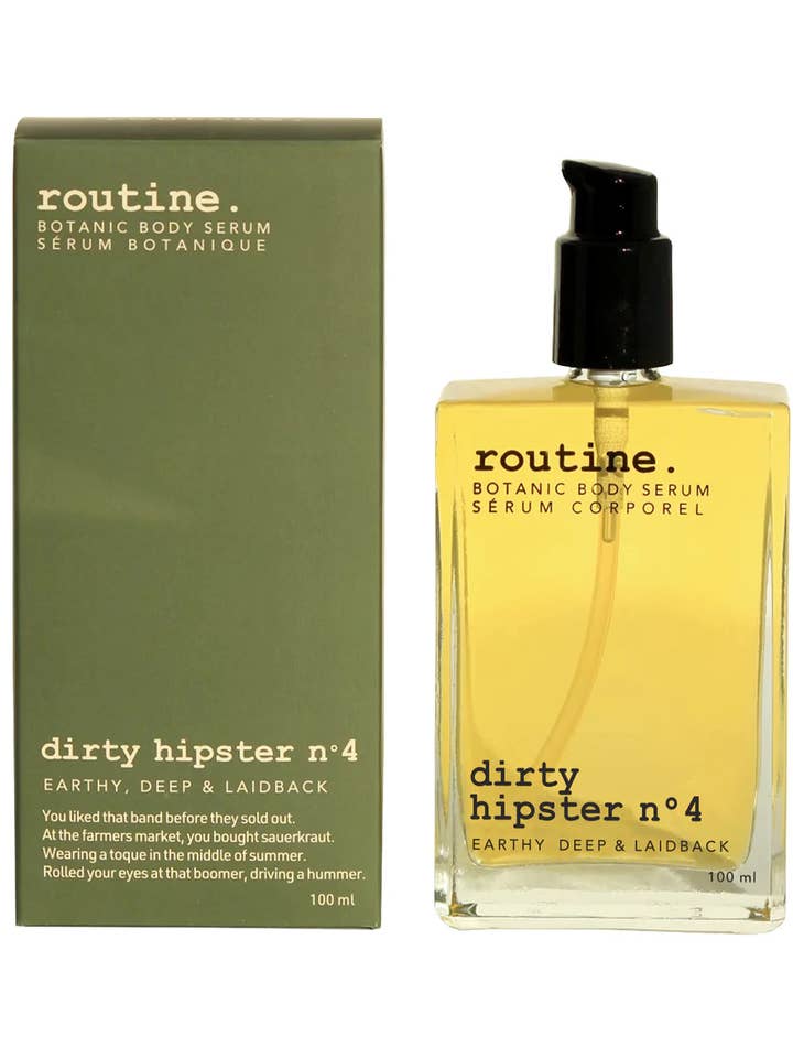 Dirty Hipster No.4 Huile corporelle botanique 100 ml pour la vente par Routine Natural Beauty