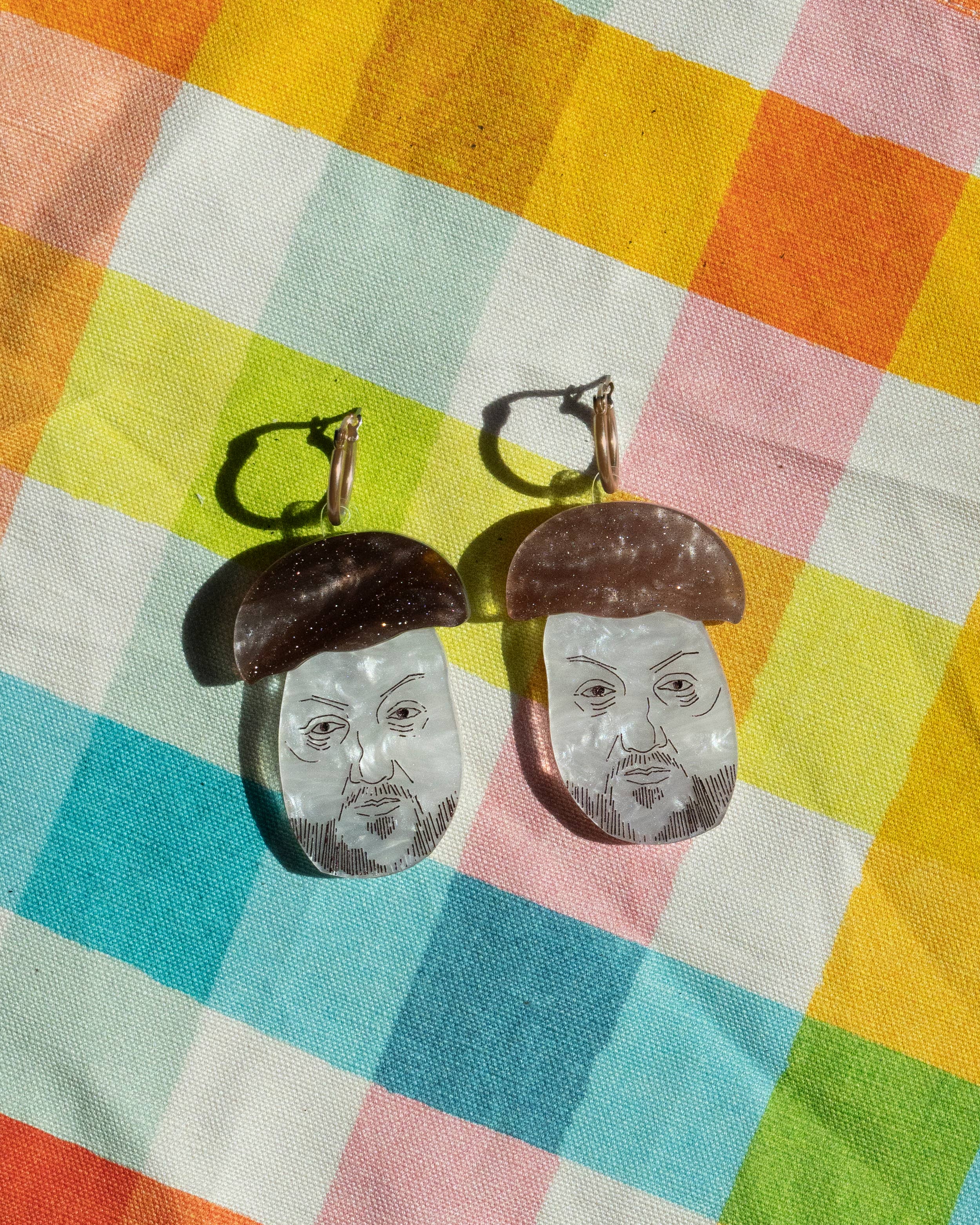 Darling Marcelle - Wholesale Dangle Earrings - Mushroom Face Earrings0