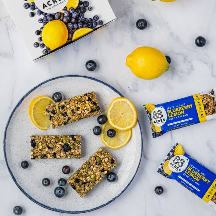 88 Acres - Wholesale Snack Bar - Blueberry Lemon Seed + Oat Bar2