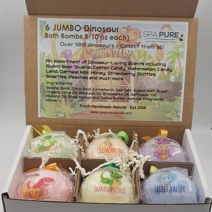 Spa Pure, inc. - Wholesale Bath Bomb/Fizz - Dinosaur Bath Bomb for Kids with Surprise Toys Inside 12 Pk2