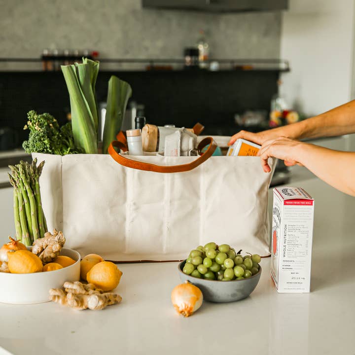 CapaBunga® - Wholesale Grocery/Shopping Bag - Heavy Canvas Grocery Tote Bag | Large Utility Tote | Natural