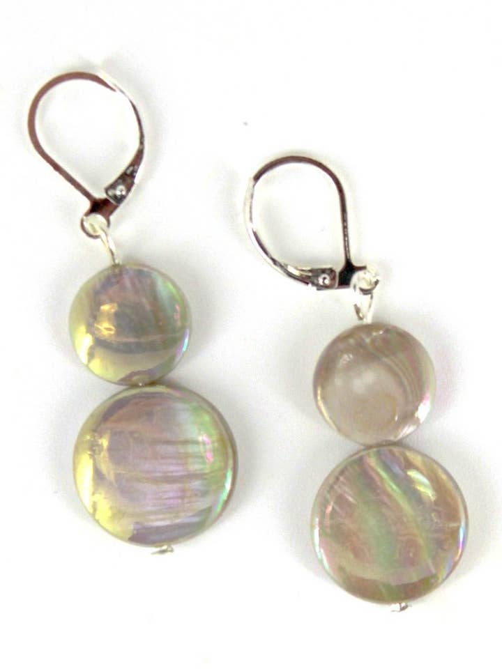 ETAUPE - Taupe MOP Earring for wholesale by Sea Lily