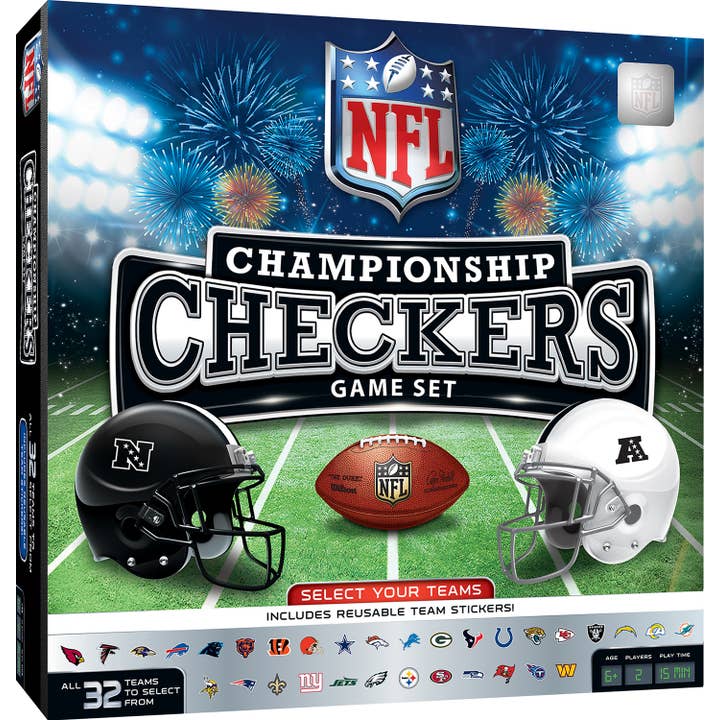 NFL - League Checkers Board Game for wholesale by Masterpieces Puzzles