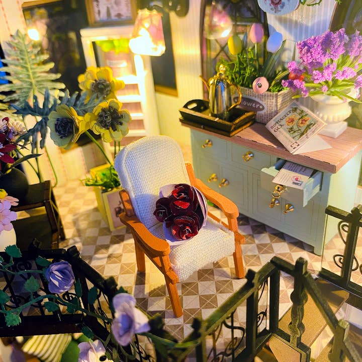 Hands Craft - Wholesale DIY Craft Kit - DIY Miniature House Kit: Garden Loft4