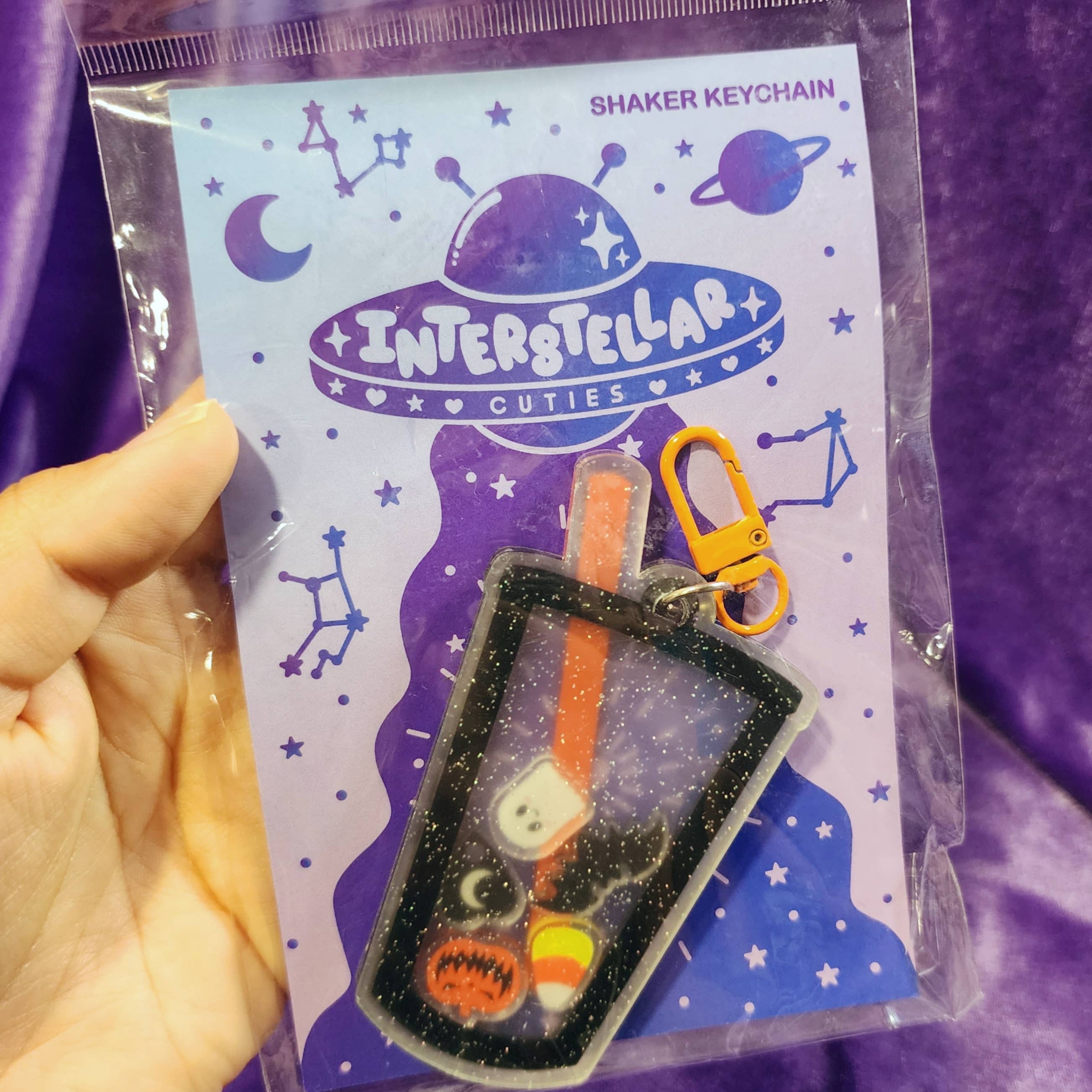 SHOPMALASTORE – wholesale Keychain – Unisex – Glittery Halloween Boba Shaker Keychain 5