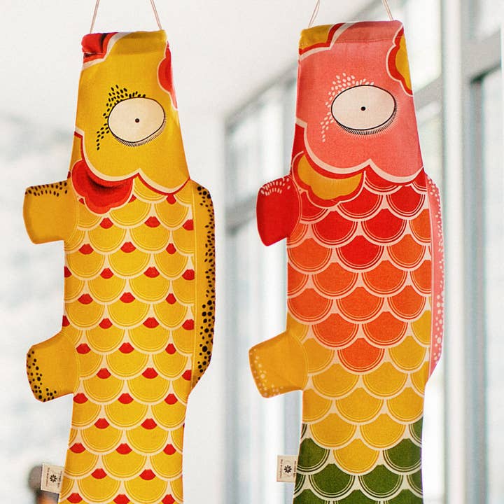 MADAME MO - Wholesale Wall Accent - Rainbow Koinobori - wind sock wall decor