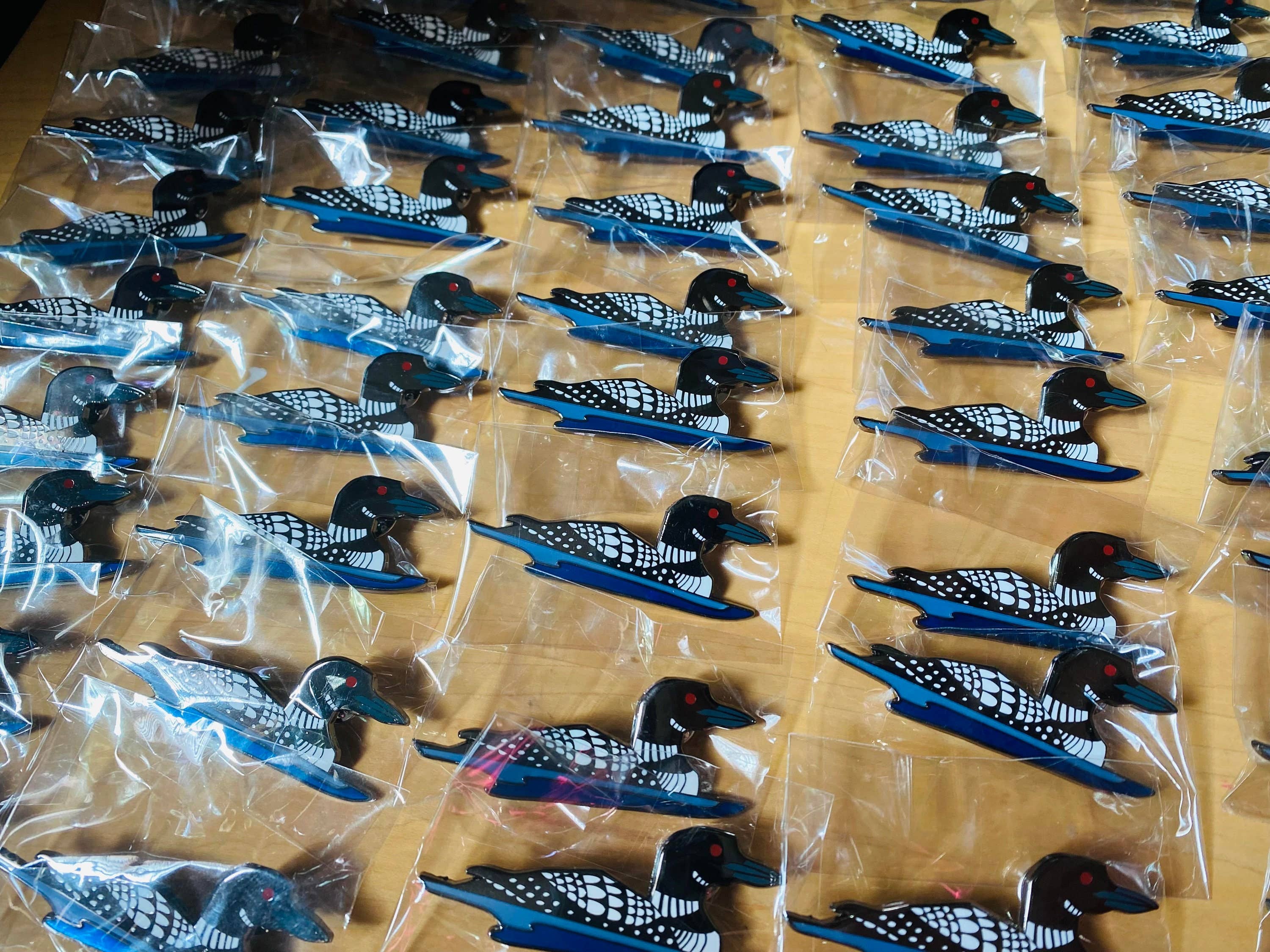 Roamin' Bison Workshop - Wholesale Lapel Pin/Button - Common Loon Hard Enamel Pin | Loon Pin | Bird Pin | Animal P2