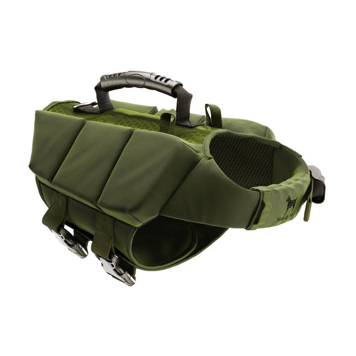 Noah and paw - Wholesale Pet Jacket - Dog - Human Standards Dog Lifejacket Design with 3x Foam Support for Max Floating - Green