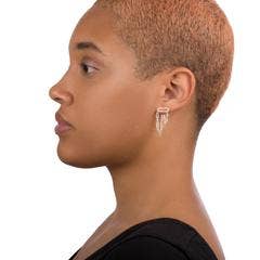 Limbo Jewelry - Wholesale Dangle Earrings - Link Dual Vert Earrings13