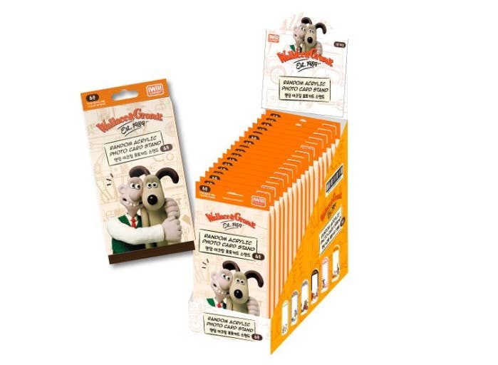 K-Wonderland – Großhandel Bilderrahmenständer – Wallace & Gromit Zufälliger Acryl-Fotokartenständer9
