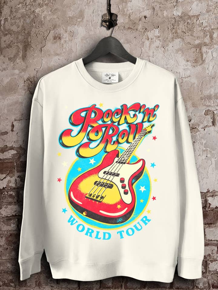 Lotus Fashion Collection - Wholesale Sweatshirt - Women's - Rock and Roll Guitar World Tour Sweatshirts