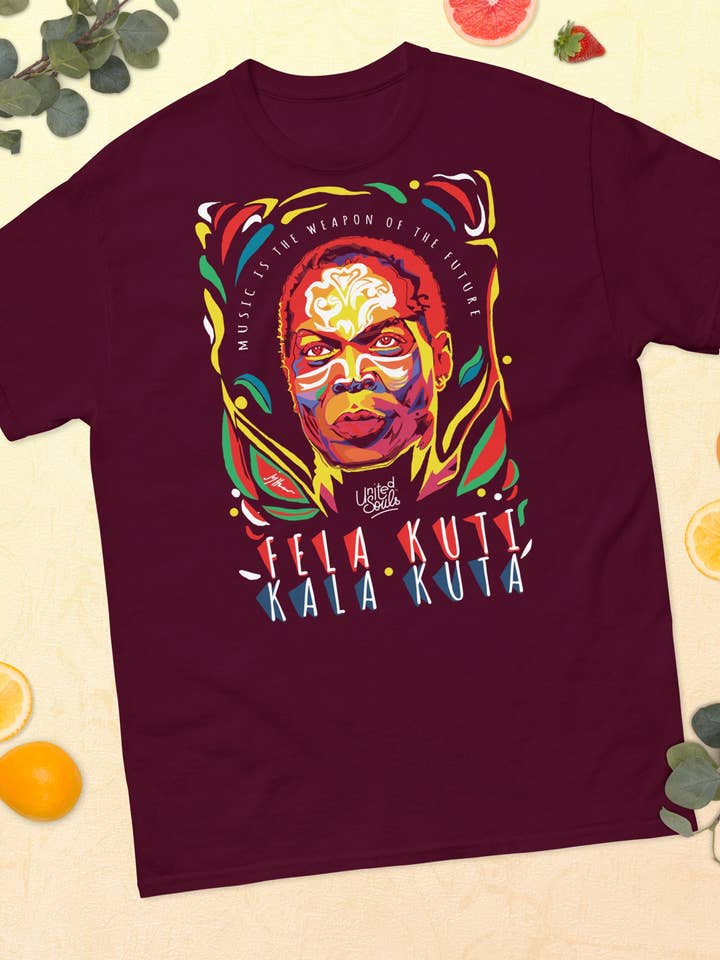 Fela Kuti I Het essentiële uniseks T-shirt 100% katoen voor wholesale door UNITED SOULS