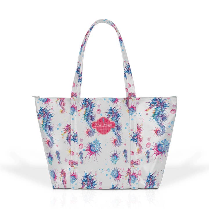 Sac de voyage personnalisable en cuir vegan : Seahorse Fantasy pour la vente par Matrix