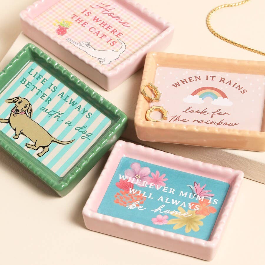 Lisa Angel - Wholesale Jewelry Dish - Home Is Where The Cat Is Trinket Dish2