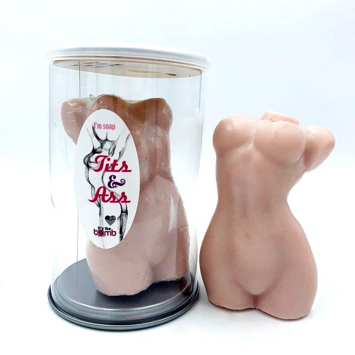 It's the BOMB® - Vente Pains de savon - Savons Femme Torse Curvy Torse Soap Body Respectueusement « Tits & Ass