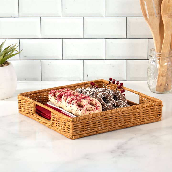 Willow Group - Wholesale Decorative Tray - SQ RATTAN TRAY IH