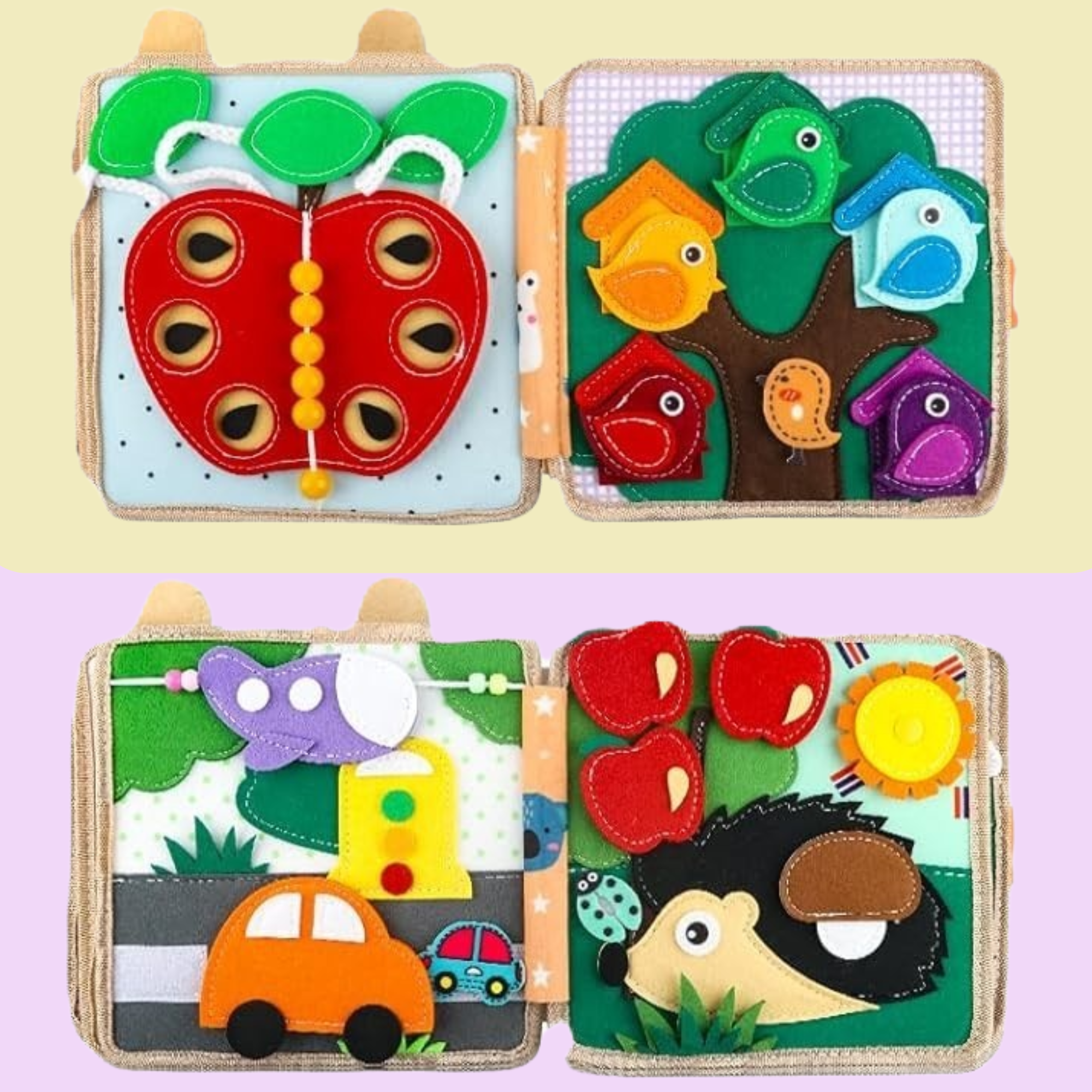 Joymaxx - Wholesale Kleurboek - Kinderen en baby - Montessori Drukbord Boek Giraffe voor Peuters4