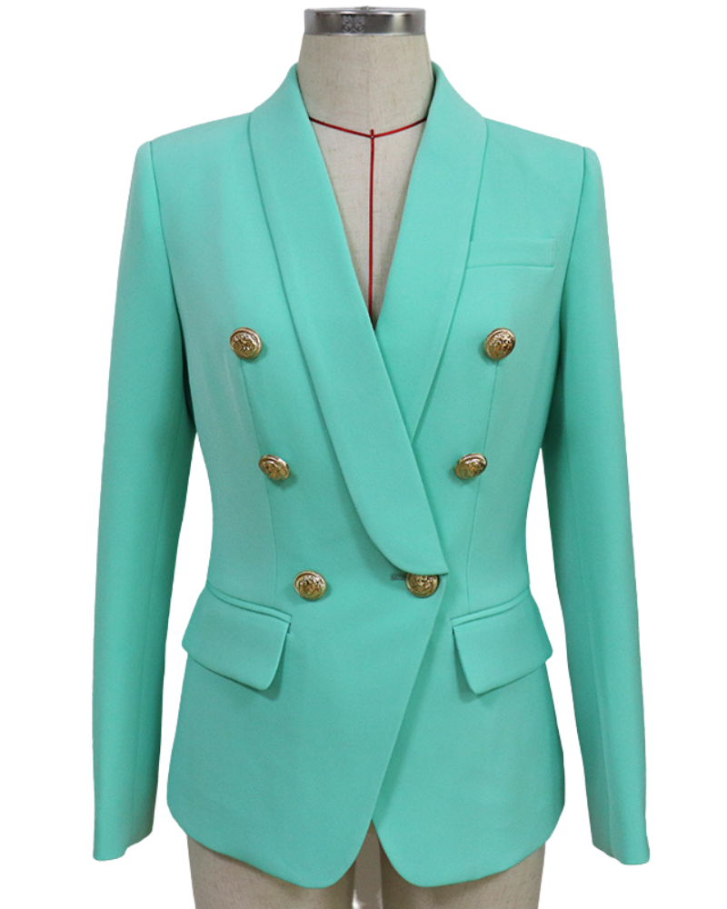 ALLARA - Wholesale Blazer - Women's - Maria Turquoise Blazer0
