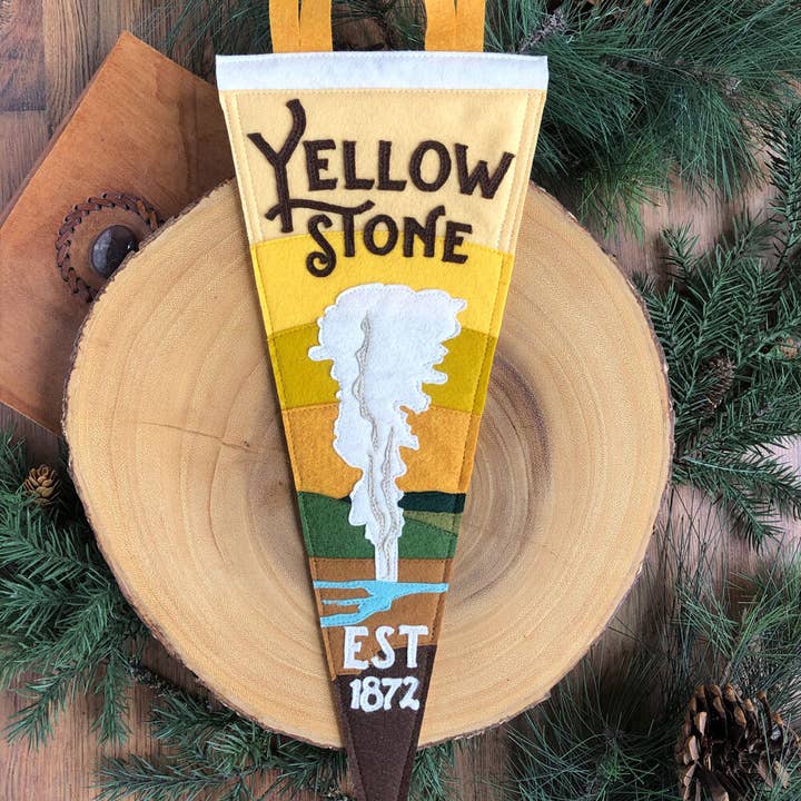 Old Faithful Pennant for wholesale by Yoho & Co.