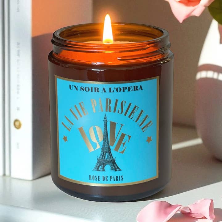 THE PARISIAN LIFE - SCENTED CANDLE - ROSE OF PARIS for wholesale by Un Soir A L'Opéra - Wholesale