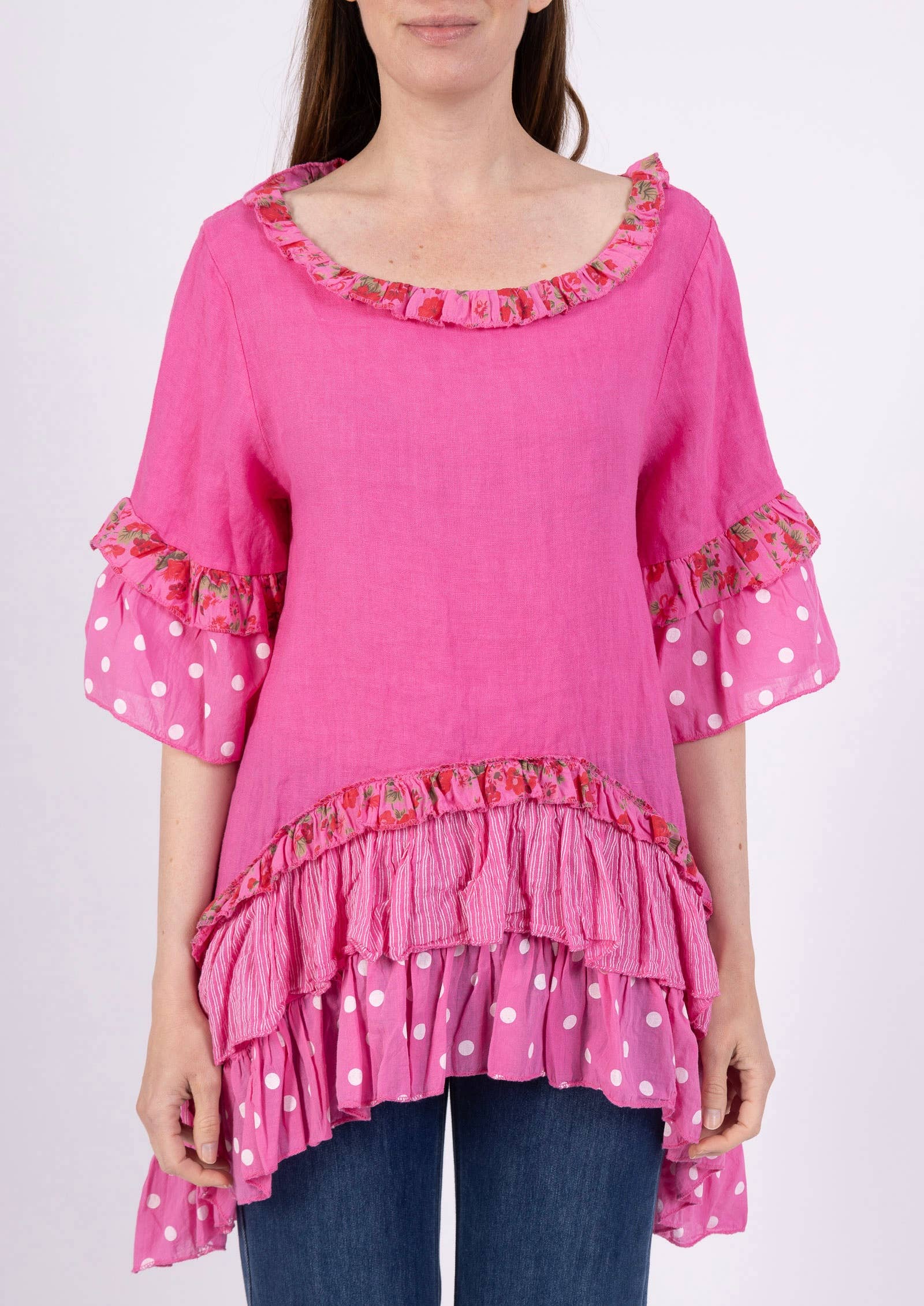 LINEN & COTTON HOUSE - Wholesale Jurk - Dames - JURK IN LINNEN 86120