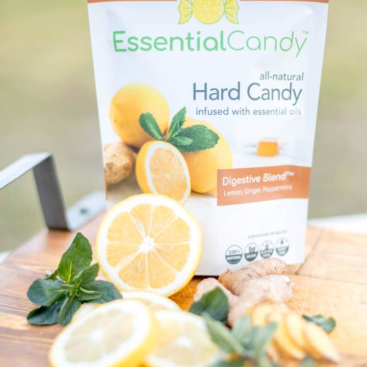 Essential Candy - Wholesale Hard Candy - Digestive Blend Hard Candy Lemon Ginger Peppermint