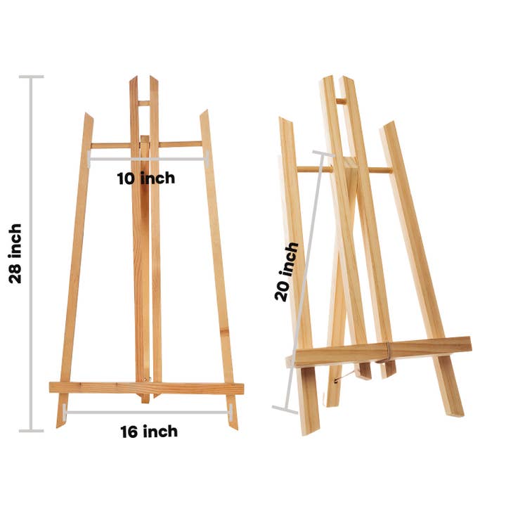CanvasChamp - Wholesale Easel - Wooden Easel Display Stand for Wedding, Signs & Paintings2