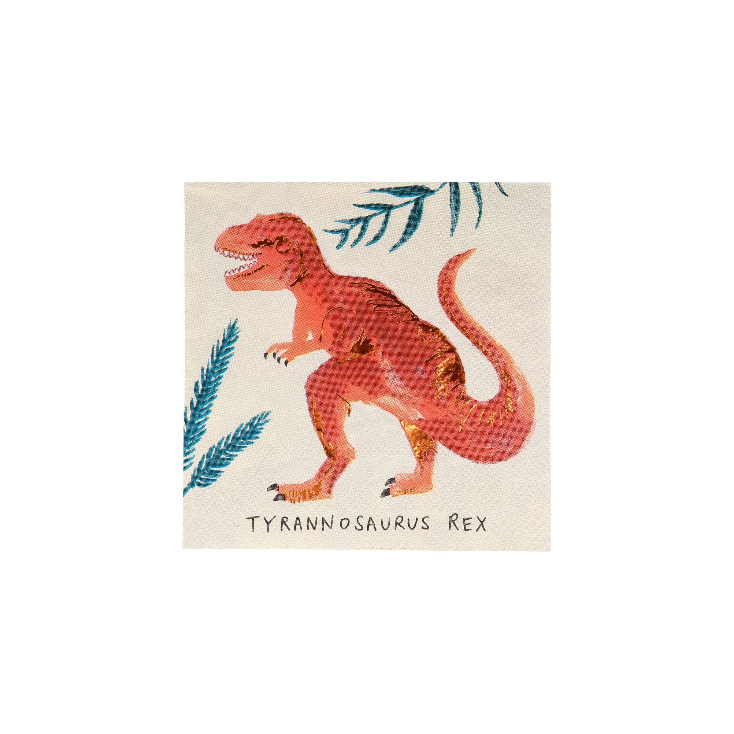 Meri Meri - Wholesale Disposable Napkin - Dinosaur Kingdom Small Napkins2