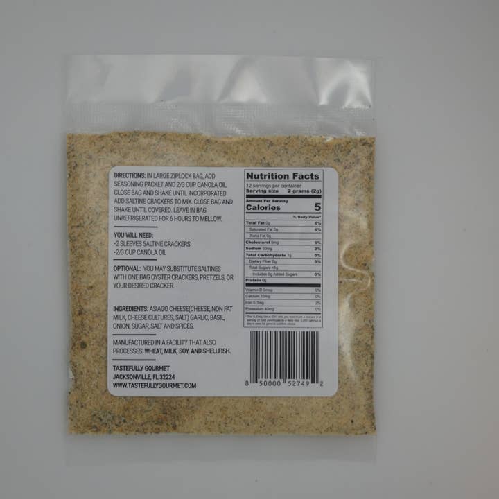 Tastefully Gourmet - Wholesale Dried Spice Mix - Sweet Basil Asiago Cracker Seasoning Mix