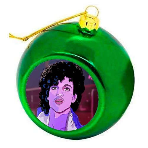 ART WOW - Wholesale Ornament - Christmas Baubles 'Purple Rain Prince' Ornament2