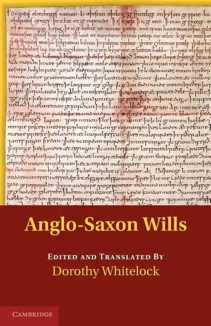 Books by splitShops - Wholesale Law Book - Anglo-Saxon Wills - Paperback0