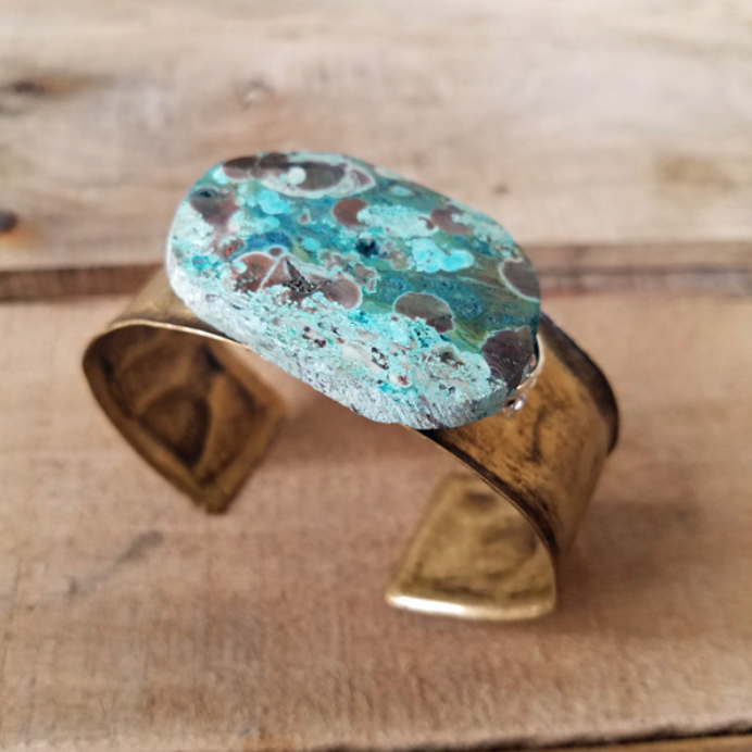 Lorraine Frances Jewelry - Wholesale Cuff Bracelet - Wire Wrapped Gem Cuff Bracelet4