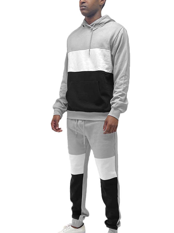 COLOR BLOCK SWEAT SET for wholesale by WEIV