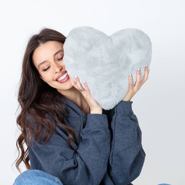 Hugimals World - Wholesale Spa/Therapy Pillow - Heart to Hug Pillow - Soothing Gray6