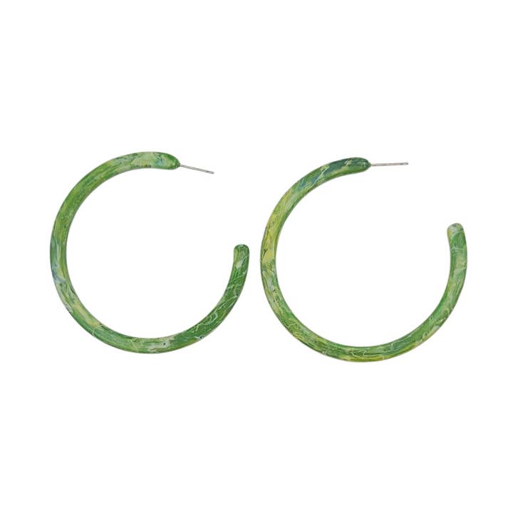 Positivity from Waste - Recycled Plastic Large Hoop Earrings for wholesale by One of a Kind Club
