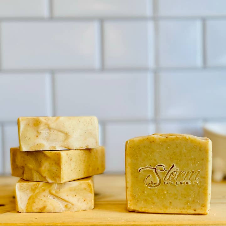 Turmeric & Honey Soap for wholesale by Storm Bath & Body Co., LLC