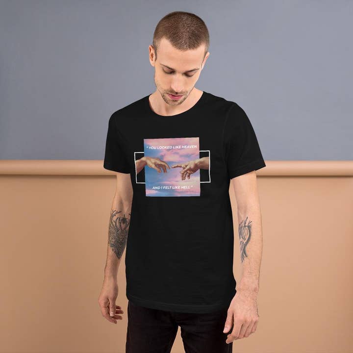 Michelangelo Unisex-T-Shirt You Looked Like Heaven, And I Felt Like Hell Hell für den Großhandel von VOLTLIN