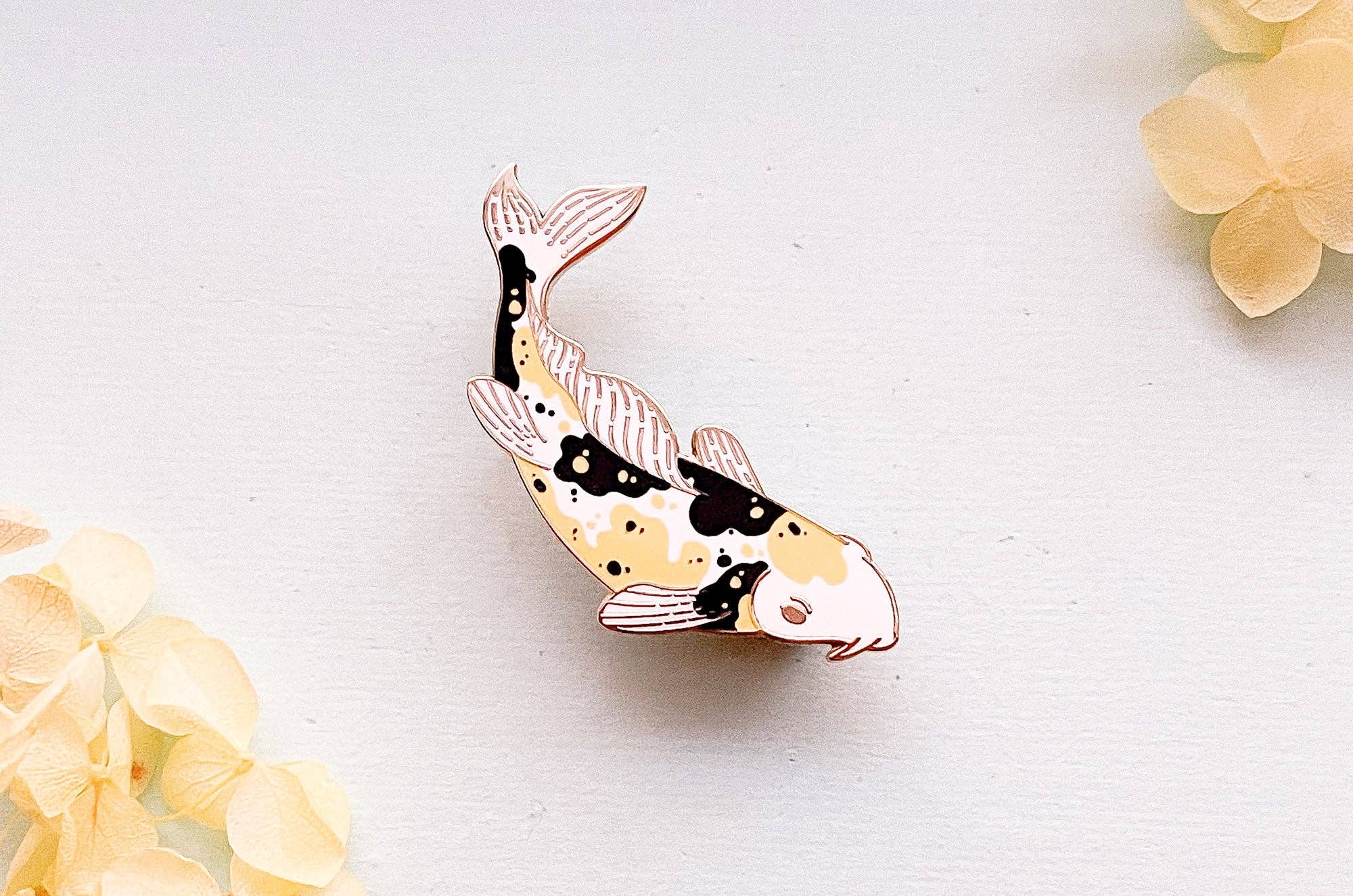 Alum and Ink - Wholesale Lapel Pin/Button - Ki Kumonryu Koi Enamel Pin2