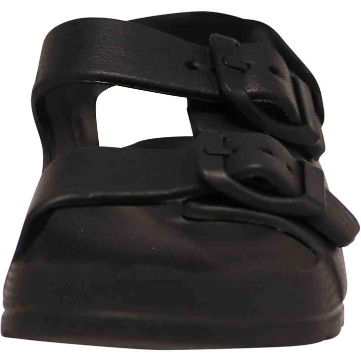 Eastern Off Price – wholesale Sandaler - Barn – Norty 2-Strap Slide Sandal för barn - Svart rem 41914