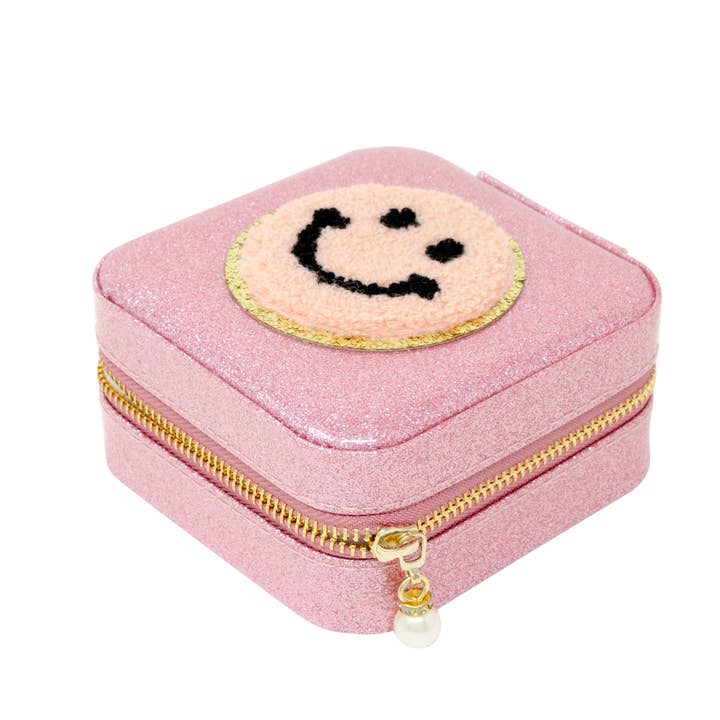 Tiny Treats and ZOMI GEMS - Wholesale Jewelry Box/Organizer - Kids - Happy Face Sparkle Jewelry Box5